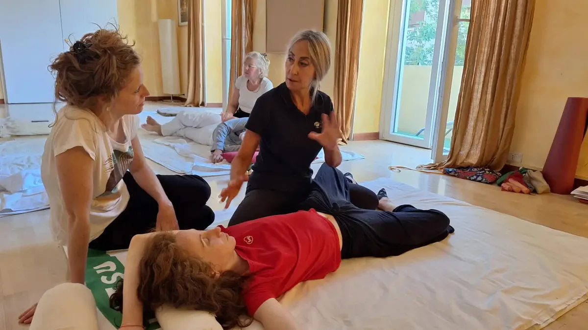 Sessione pratica a terra con docente